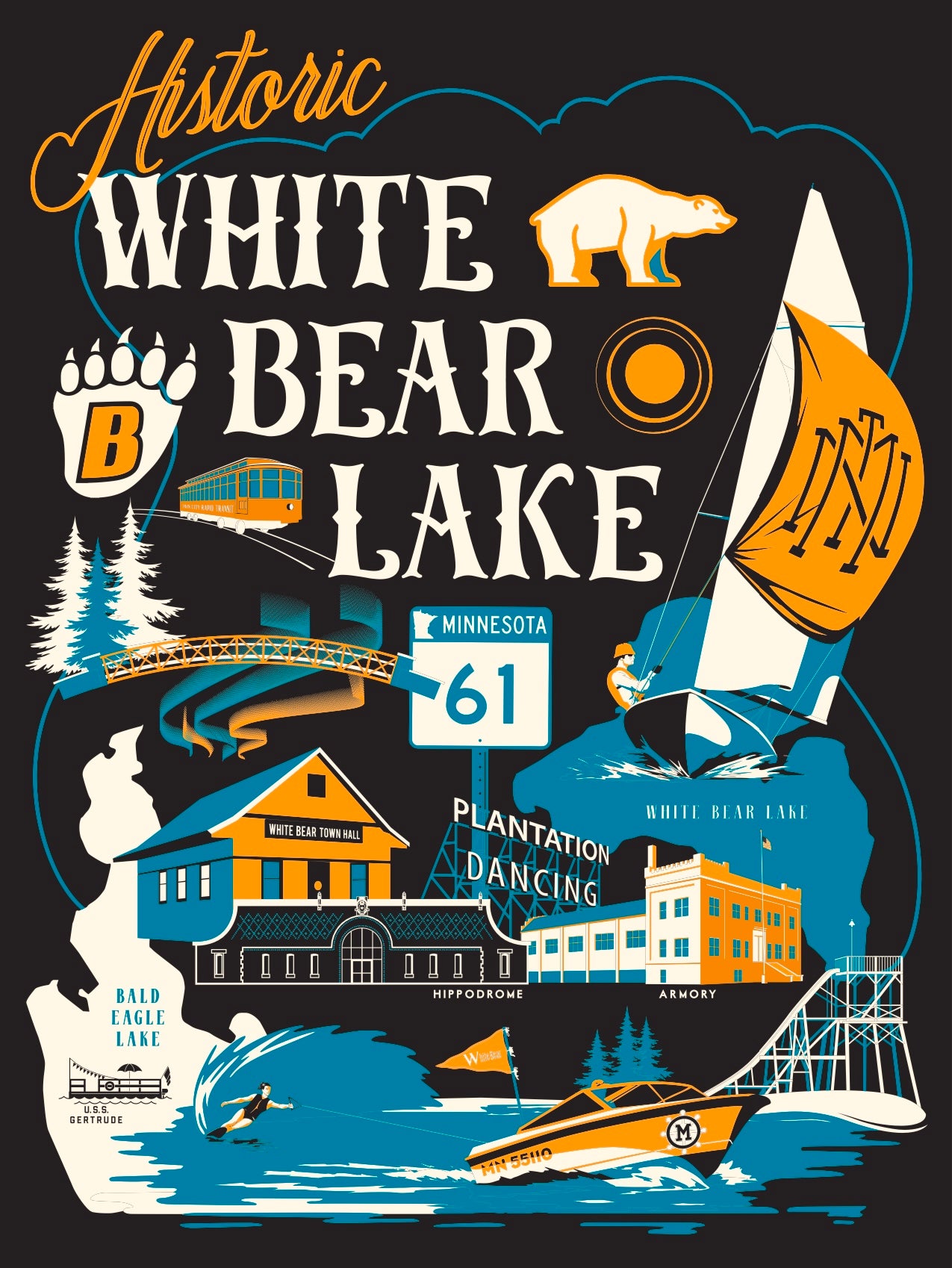 Historic White Bear Lake - Print
