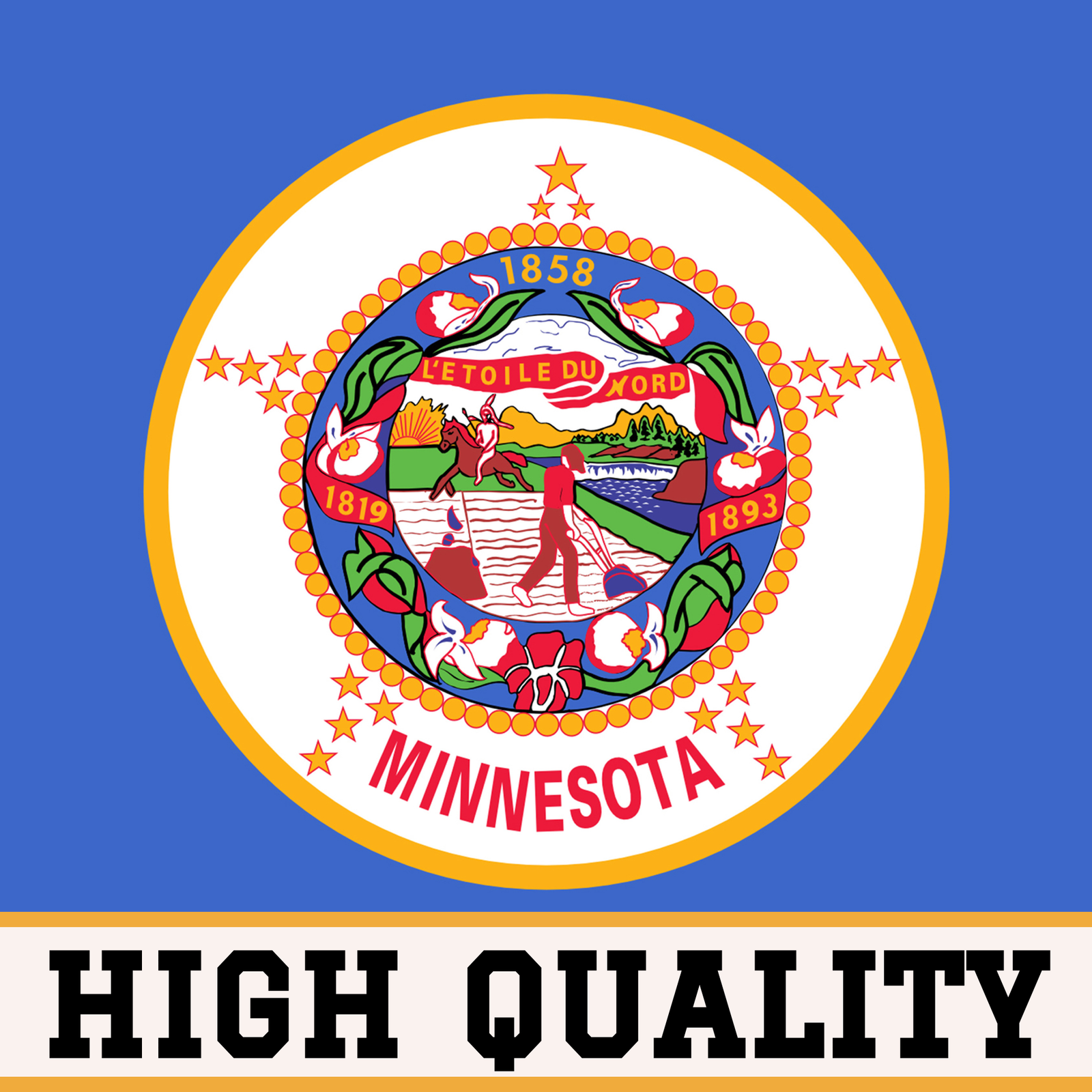 American Made State Flag